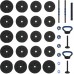 vidaXL vidaXL Zestaw hantli 4 w 1 40kg Black i blue