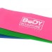 Body Sculpture Mini Band BB-103 różne poziomy oporu w zestawie wielokolorowy 3 szt.