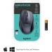 Logitech Logitech M705 Marathon, połączenie 2,4 GHz przez odbiornik USB Unifying, czujnik laserowy 1000 DPI, 3-letnia żywotność baterii, 7 przycisków, PC / Mac - czarny