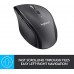 Logitech Logitech M705 Marathon, połączenie 2,4 GHz przez odbiornik USB Unifying, czujnik laserowy 1000 DPI, 3-letnia żywotność baterii, 7 przycisków, PC / Mac - czarny