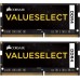 Corsair Value Select, SODIMM, DDR4, 16 GB, 2133 MHz, CL15 (CMSO16GX4M2A2133C15)