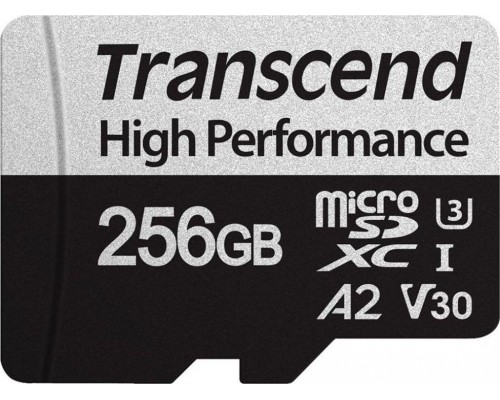 SD  Transcend 340S MicroSDXC 256 GB Class 10 UHS-I/U3 A2 V30 (TS256GUSD340S)