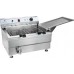 Royal Catering 1126 SMAŻALNIK DO PĄCZKÓW FRYTEK RYB Z PÓŁKĄ DWA KOSZE 24L 1126