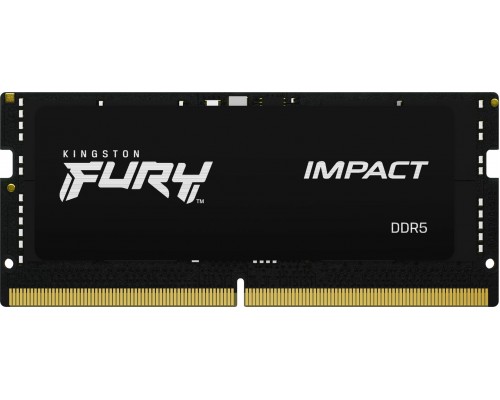 Kingston Fury Impact, SODIMM, DDR5, 16 GB, 4800 MHz, CL38 (KF548S38IB-16 )