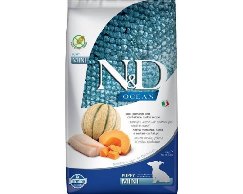 Farmina N&D Dog Ocean Cod Pumpkin Cantaloupe Melon Puppy Mini 2,5 KG