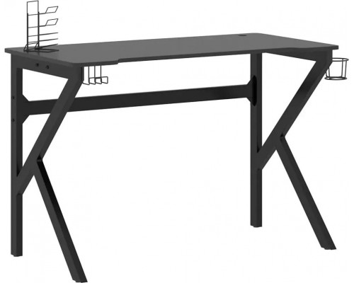 Gaming galds Elior Black biurko gamingowe z uchwytami - Higo