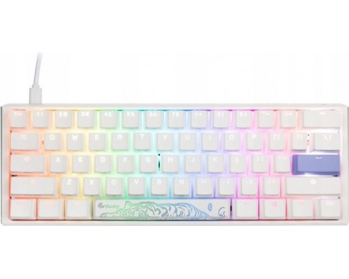 Ducky Ducky One 3 Classic Pure White Mini Gaming Keyboard, RGB LED - MX-Red (US)