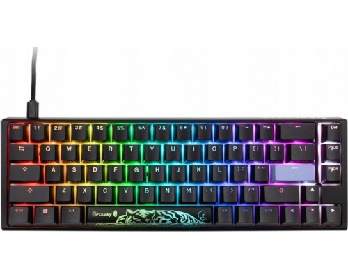 Ducky Ducky One 3 Classic Black/White SF Gaming Keyboard, RGB LED - MX-Red (US)