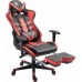 Ghost Chairs with footrest GHOST-SIX Black Red