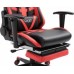 Ghost Chairs with footrest GHOST-SIX Black Red