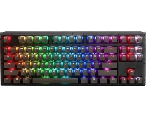 Ducky Ducky One 3 Aura Black TKL Gaming Keyboard, RGB LED - MX-Speed-Silver (US)