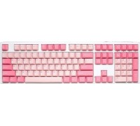 Ducky Ducky One 3 Gossamer Pink Gaming Tastatur - MX-Black Clear Top (US)