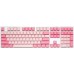 Ducky Ducky One 3 Gossamer Pink Gaming Tastatur - MX-Black Clear Top (US)