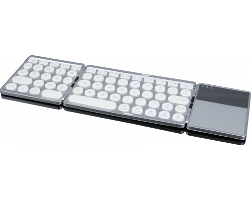 HDWR Kompaktowa, elegancka, podwójnie składana klawiatura Bluetooth z touchpadem typerCLAW BS120