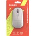 Canyon CANYON MW-22, 2 in 1 Wireless optical mouse with 4 buttons,Silent switch for right/left keys,DPI 800/1200/1600, 2 mode(BT/ 2.4GHz), 650mAh Li-poly battery,RGB backlight,Rice, cable length 0.8m, 110*62*34.2mm, 0.085kg