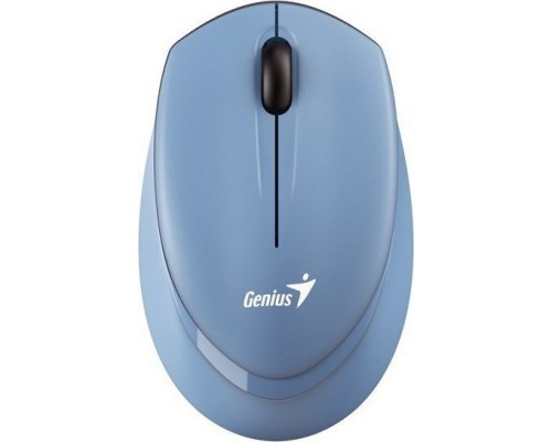 Genius Genius NX-7009, 1200DPI, 2.4 [GHz], optyczna, 3kl., bezprzewodowa, niebieska, 1 szt AA, Blue-Eye sensor, symetryczna