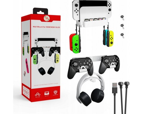 JYS Handles Ścienny Wieswith ak na Ścianę for Nintenfor Switch / Switch OLED / Switch LITE / NS252