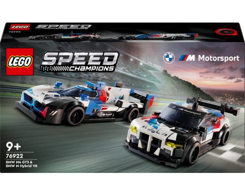 LEGO Speed Champions pašbraucošais BMW M4 GT3 un BMW M Hybrid V8 (76922)