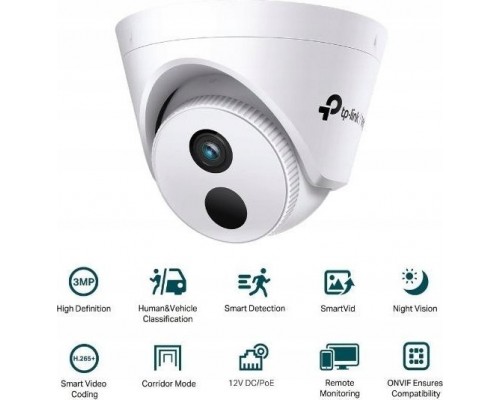 TP-Link VIGI C430I (4mm), 3MP, Turret, PoE, IR 30m