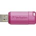 Pendrive Verbatim Verbatim USB flash disk, USB 2.0, 128GB, Store,N,Go PinStripe, różowy, 49460, do archiwizacji danych