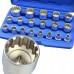 Geko Zestaw 19szt.nasadek dwunastokątnych 8-32mm(walizka)(10)