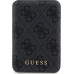 Guess Guess 4G Leather Metal Logo MagSafe - Power Bank Induction 5000 mAh 15W MagSafe (Black)