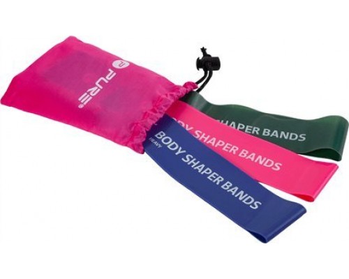 Triton Pure2Improve Body Shaper Bands, 3 gab. komplekts Zaļa, Rozā un Violeta vienā izmērā