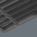 Wera Wera 9883 foam insert for PFERD files set 1, empty (black/grey, for Tool Rebel workshop trolley)