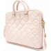 Guess Guess Quilted 4G Computer Bag - na notebooka 15" / 16" (różowy)
