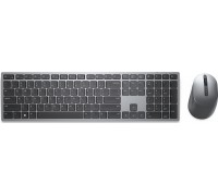 Dell DELL KM7321W klawiatura Dołączona myszka RF Wireless + Bluetooth AZERTY Belgijski Gray, Tytan