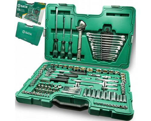 SATA SATA ZESTAW KLUCZY  124el  1/4