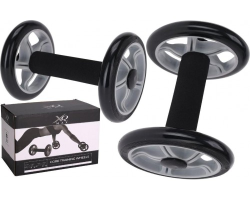 Koopman Trenażer koła do ćwiczeń core trening wheels black   2 szt