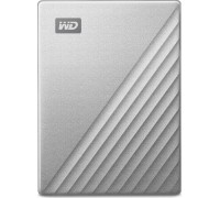 HDD WD WD My Passport Ultra for Mac WDBGKC0060BSL - Festplatte - verschlusselt - 6 TB - extern (tragbar) - USB 3.2 Gen 1 (USB-C Steckverbinder) - 256-Bit-AES - Silber