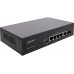 Switch InLine InLine® PoE+ Gigabit Network Switch 5 Port (4x PoE+), 1xSFP, 1Gb/s, desktop, metal, without fan
