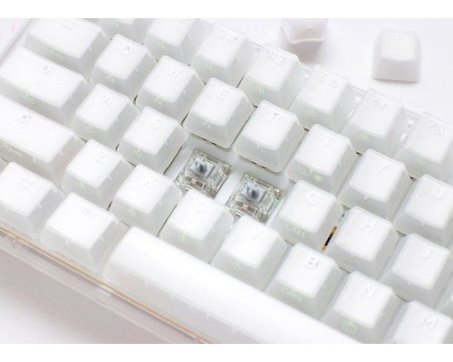 Ducky One 3 Aura White TKL Gaming Keyboard, RGB LED - MX-Red (US)