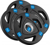Rebel Zestaw obciążeń żeliwnych gumowanych 4x2.5kg, otwór olimpijski 51mm,  REBEL ACTIVE