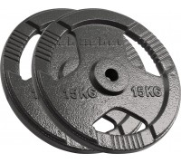 Rebel Zestaw obciążeń żeliwnych 2x15kg, otwór 31mm, talerz z uchwytami, REBEL ACTIVE