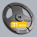 Rebel Zestaw obciążeń żeliwnych 2x15kg, otwór 31mm, talerz z uchwytami, REBEL ACTIVE