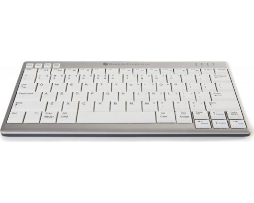 BakkerElkhuizen BakkerElkhuizen UltraBoard 950 Wireless klawiatura RF Wireless QWERTY US English Szary, Biały