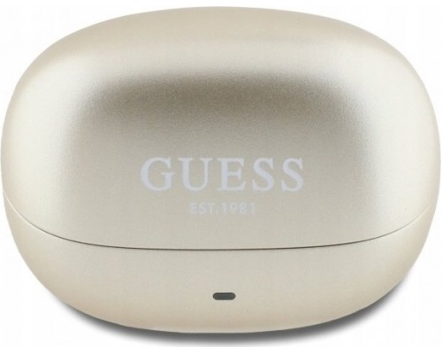 Guess Guess Bluetooth Headphones GUTWST88MCTGD TWS + Docking Station Gold/Gold Capsule Printed Logo