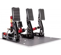 Simagic P2000 Hydraulic 3-Pedal Set, 100KG Loadcell - Crimson Edition
