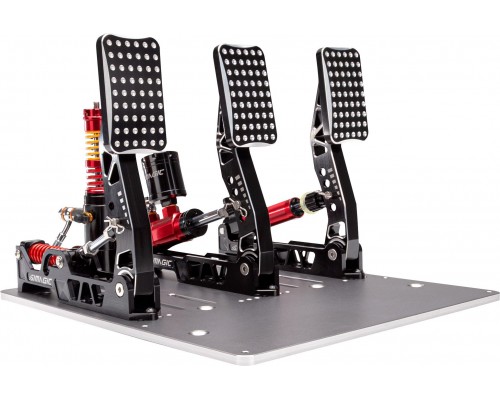 Simagic P2000 Hydraulic 3-Pedal Set, 100KG Loadcell - Crimson Edition