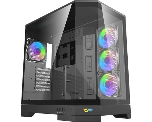 Darkflash DQX90 black ARGB + 4 wentylatory
