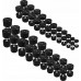 HMS Dumbbells HPC Set poliuretanowe 40 x Various types of loads included (2.5 - 50 kg)