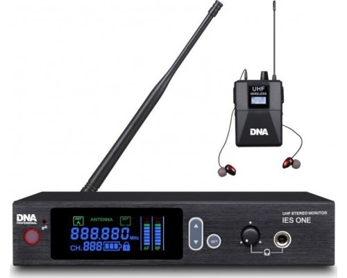 PROFESJONALNY DOUSZNY ODSŁUCH BEZPRZEWODOWY STEREO NA SCENĘ UHF BODYPACK