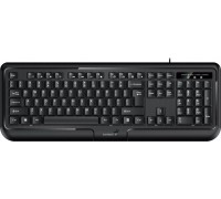Genius KB-118 II, klawiatura CZ/SK, klasyczna, wodoodporny rodzaj przewodowa (PS/2), czarna