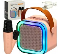 Zestaw do karaoke 2 mikrofony + głośnik portable BLUETOOTH USB LED rose Kik sp. z o.o. sp. k.