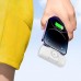 Mini powerbank Wozinsky WF16-YLS 5000mAh 15W Lightning with a built-in kablem USB-C i ładowarką do Apple Watch - biały
