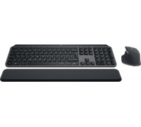 Logitech MX Keys S Combo klawiatura Dołączona myszka Biuro RF Wireless + Bluetooth QWERTZ Swiss Grafitowy