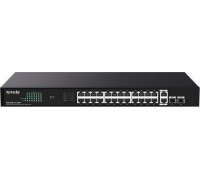 Switch  Tenda TEG1128P-24-250W 26x1GbE 2xSFP PoE